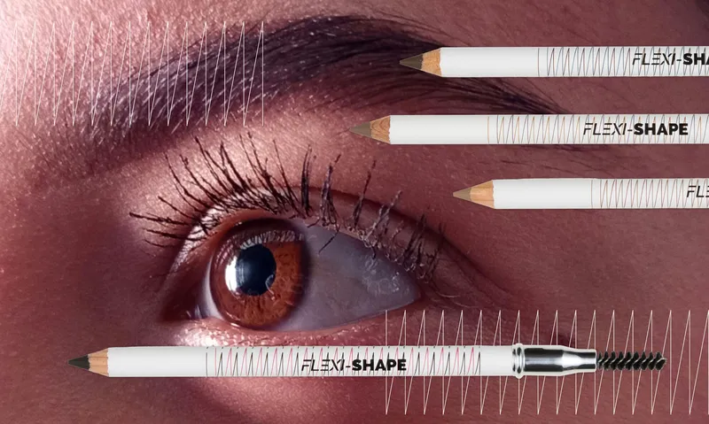 Matite sopracciglia, Flexi-Shape riscrive forma e colore