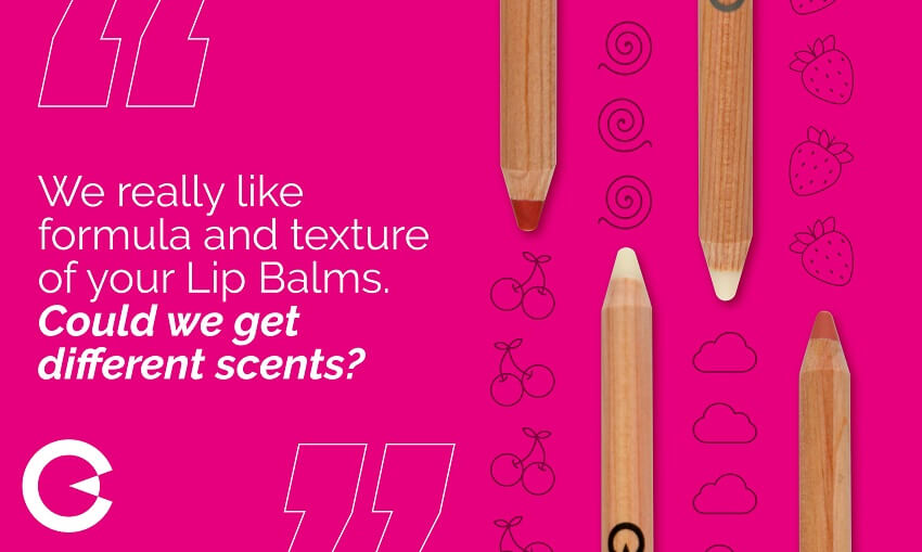Make up your pencil: a Lip Balm with the right flavour